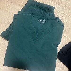 Mandala Green Scrub Set XXS/XXSP jogger